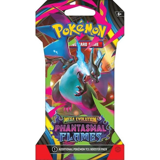 Pokemon TCG Mega Evolution - Phantasmal Flames ME02 Sleeved Booster Pack