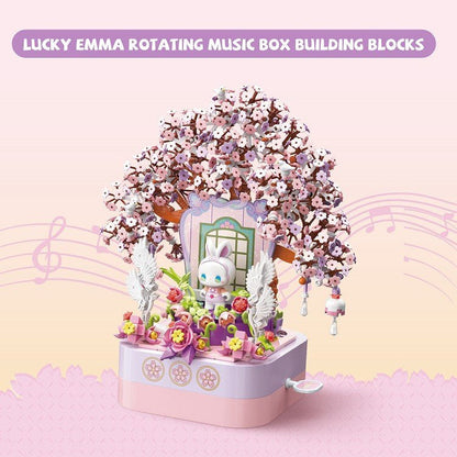 Emma Secret Forest Music Box - Cherry Blossom Building Blocks