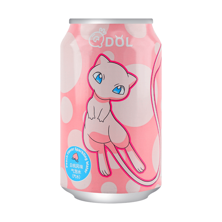 QDOL Peach Flavored Sparkling Water (Soda) 330ml