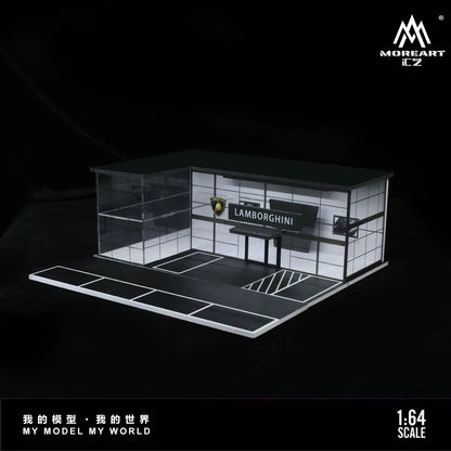 MoreArt LAMBORGHINI SHOWROOM DIORAMA LIGHTS FOR 1/64 DIECAST CAR BY MOREART MO936013