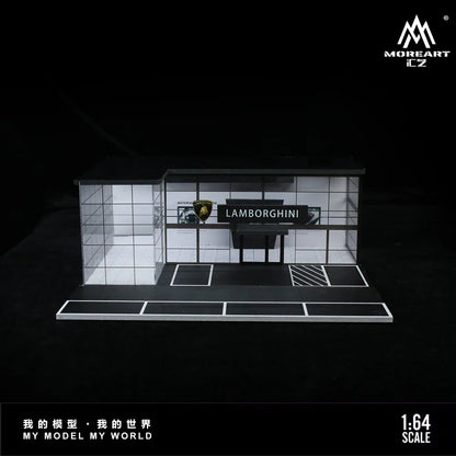 MoreArt LAMBORGHINI SHOWROOM DIORAMA LIGHTS FOR 1/64 DIECAST CAR BY MOREART MO936013