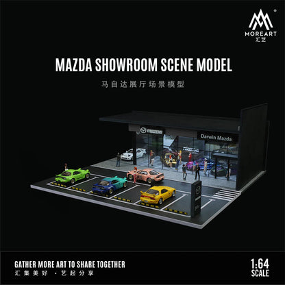 MoreArt MAZDA SHOWROOM SCENE DIORAMA LIGHTS FOR 1/64 DIECAST CAR BY MOREART MO936010