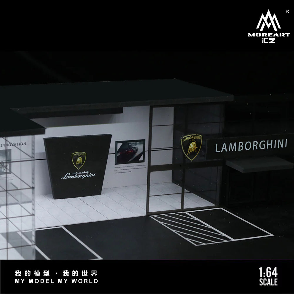 MoreArt LAMBORGHINI SHOWROOM DIORAMA LIGHTS FOR 1/64 DIECAST CAR BY MOREART MO936013