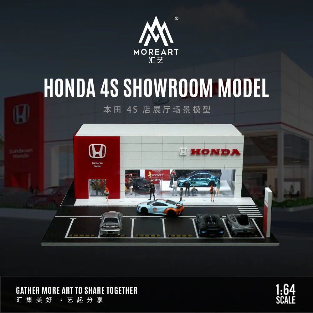 MoreArt HONDA SHOWROOM DIORAMA LIGHTS FOR 1/64 DIECAST CAR BY MOREART MO936011