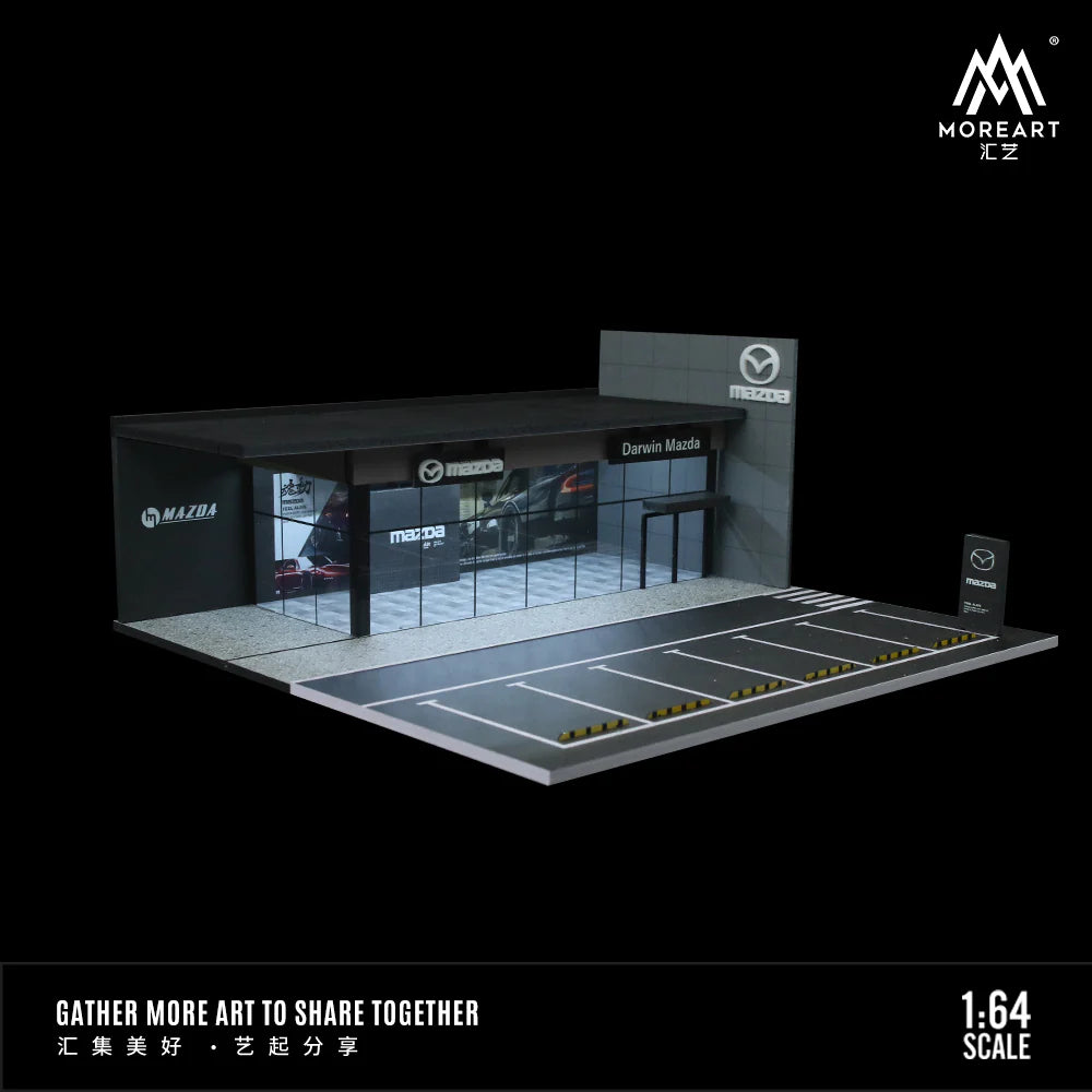 MoreArt MAZDA SHOWROOM SCENE DIORAMA LIGHTS FOR 1/64 DIECAST CAR BY MOREART MO936010