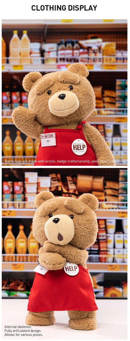 Pop Mart Ted2 Teddy Bear Action Plush Pendant