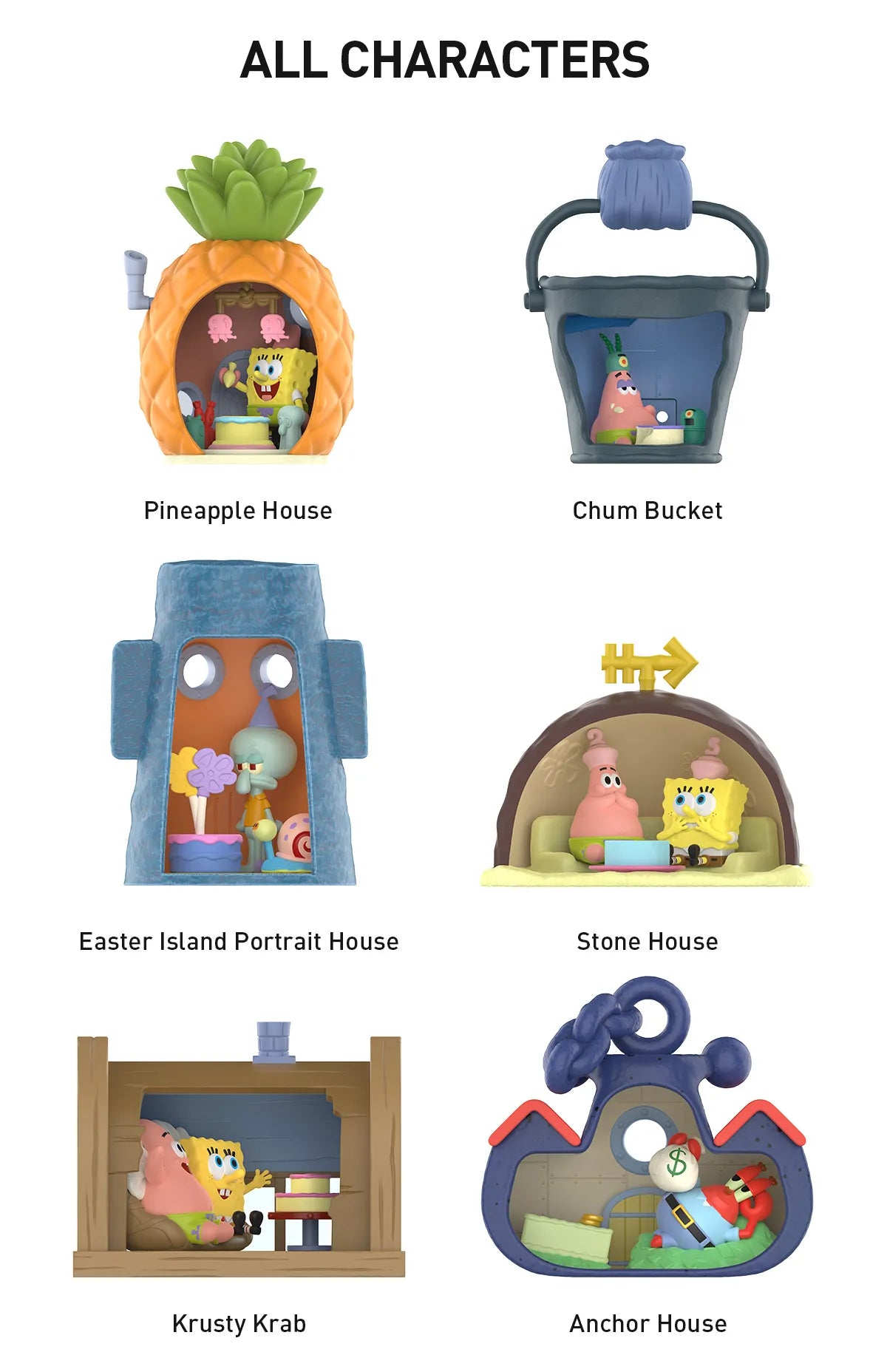 Pop Mart SpongeBob SquarePants Carnival Anniversary Series Scene Sets
