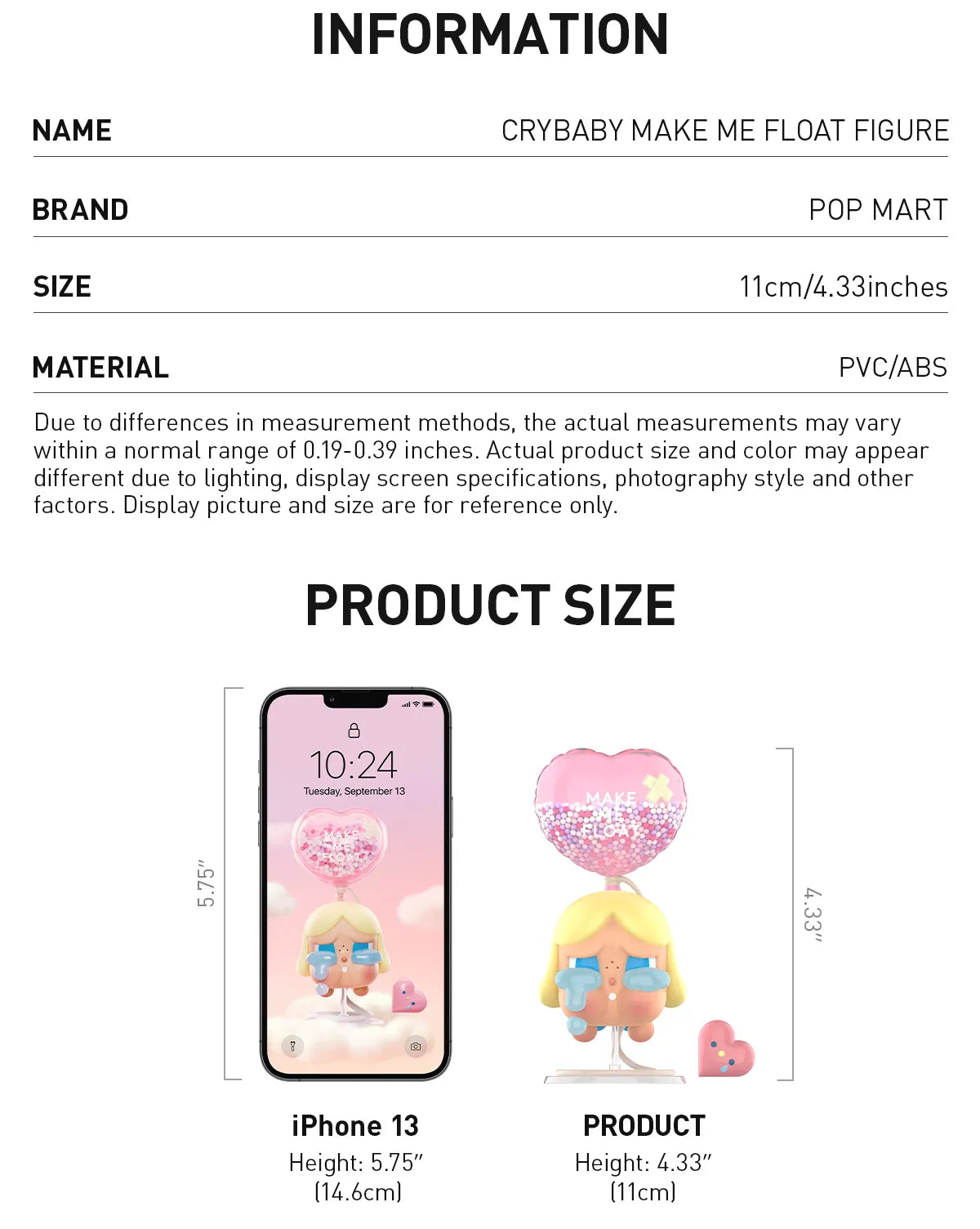 Pop Mart CRYBABY MAKE ME FLOAT FIGURE