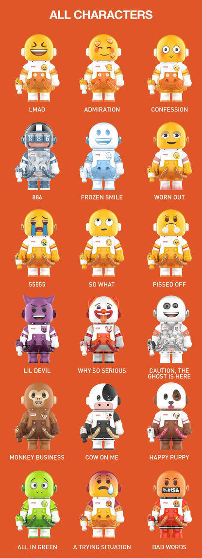 Pop Mart MEGA SPACE MOLLY 100% × emoji Series