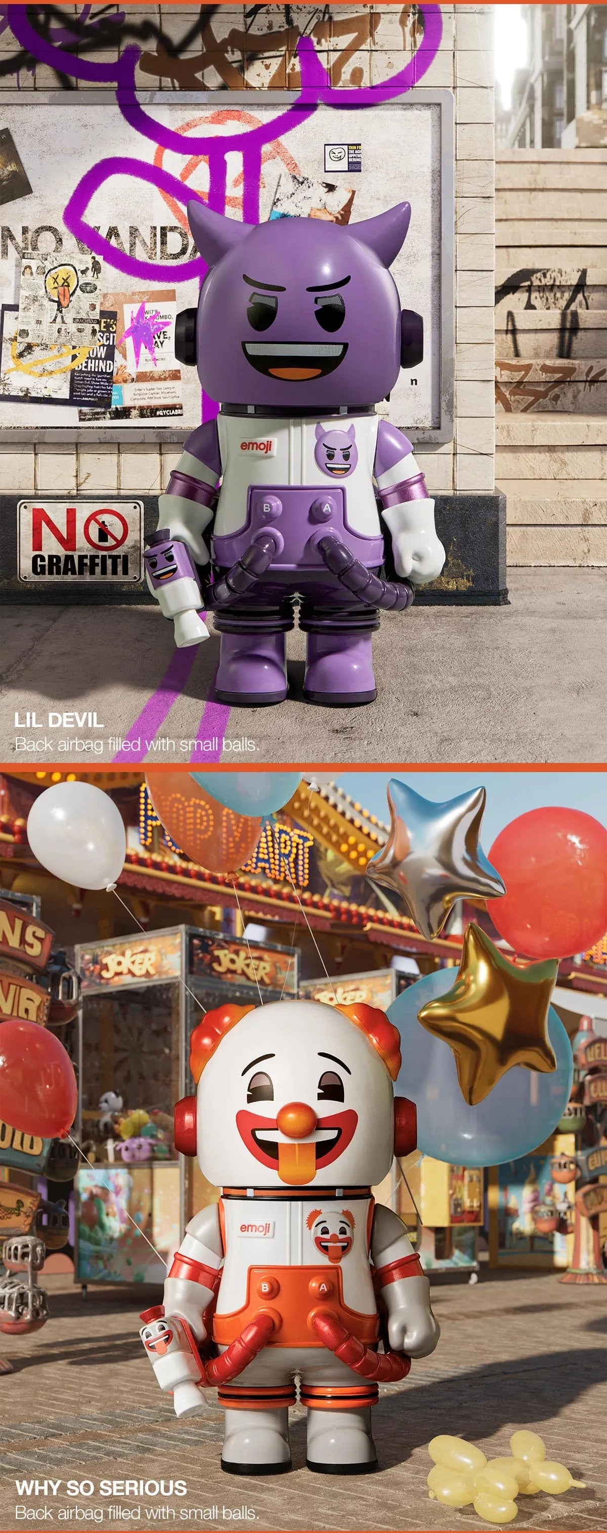 Pop Mart MEGA SPACE MOLLY 100% × emoji Series