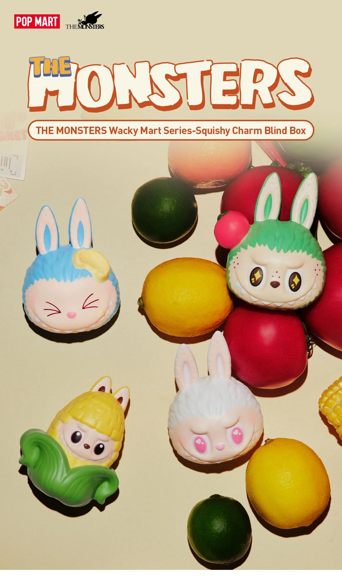 THE MONSTERS Wacky Mart Series-Pinch Pendant Blind Box