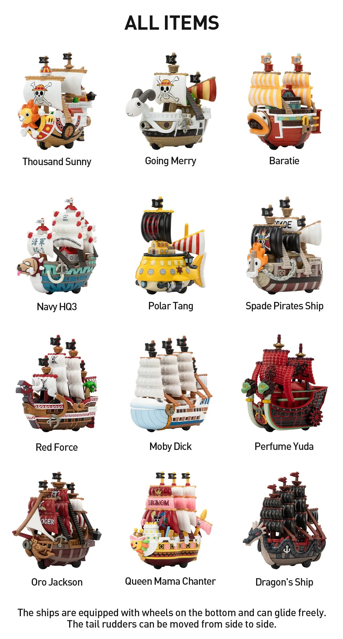 POPMART One Piece - The Grand Line Series Vehicles
