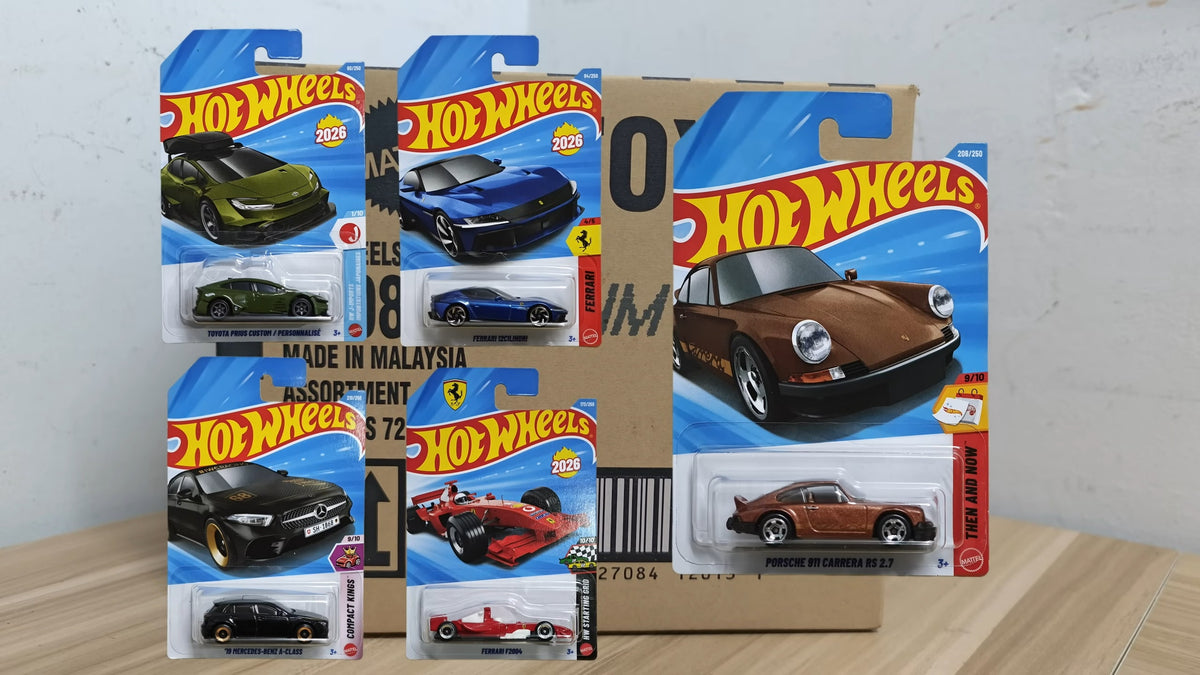 Hot Wheels 2026 M Case Walmart ZAMAC Silver-Base - Premium Assortment