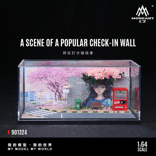 MoreArt 1:64 SCENE OF A POPULAR CHECK-IN WALL MO901324