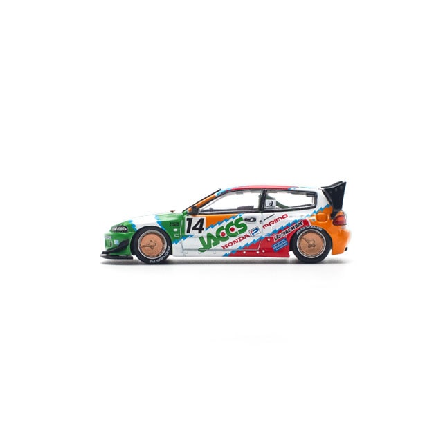Pop Race 1:64 Pandem Civic EG6 v1.5 JACCS PR640128 - official product view 2