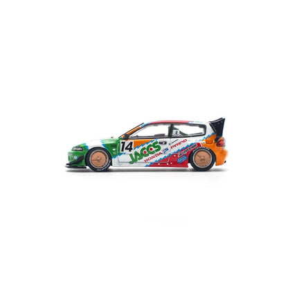 Pop Race 1:64 Pandem Civic EG6 v1.5 JACCS PR640128 - official product view 2