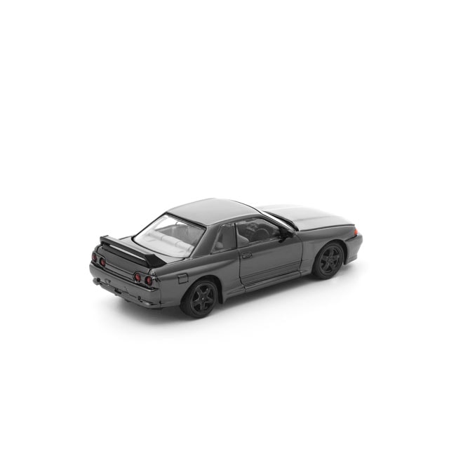 Pop Race 1:64 Skyline GT-R R32 Dark Chrome PRDC002 - official product view 2