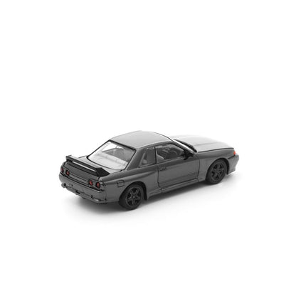 Pop Race 1:64 Skyline GT-R R32 Dark Chrome PRDC002 - official product view 2