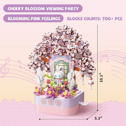 Emma Secret Forest Music Box - Cherry Blossom Building Blocks