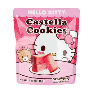 Sanrio Hello Kitty Strawberry Castella Cookies 1.59oz