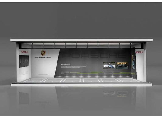 MoreArt 1/64 parking garage porsche with light