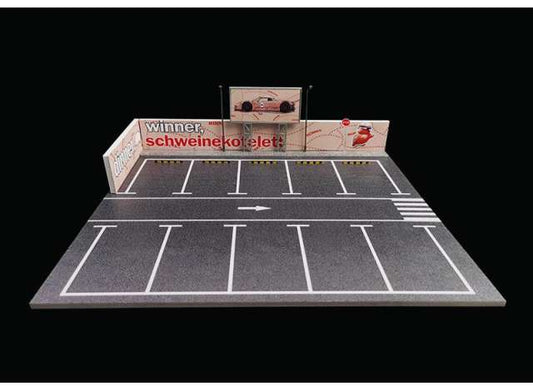 MoreArt 1/64 Diorama *Pink pig parking lot*, pink/grey