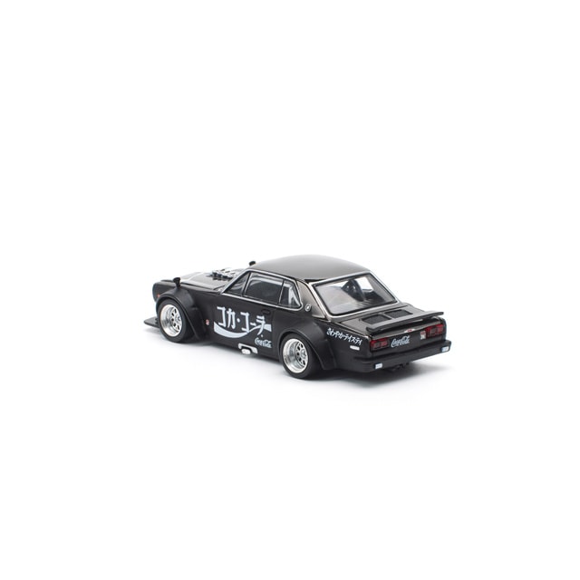 Pop Race 1:64 Skyline GT-R Drift (Hakosuka) Coca-Cola Zero JP Black Chrome PR640161 - official product view 3