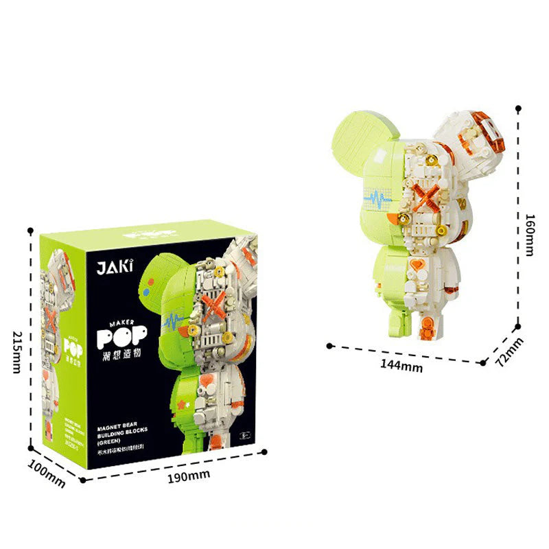 JAKI Magnetic Building Block Bear