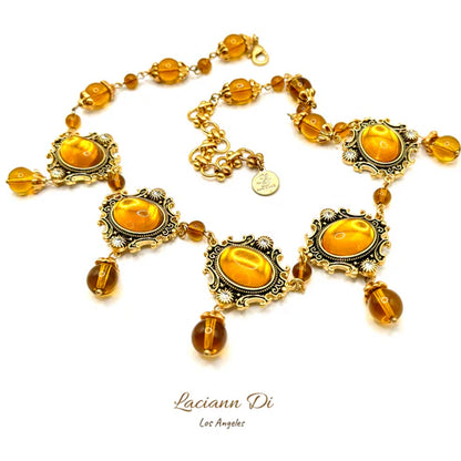 Laciann Di Palace Amber Glaze Necklace