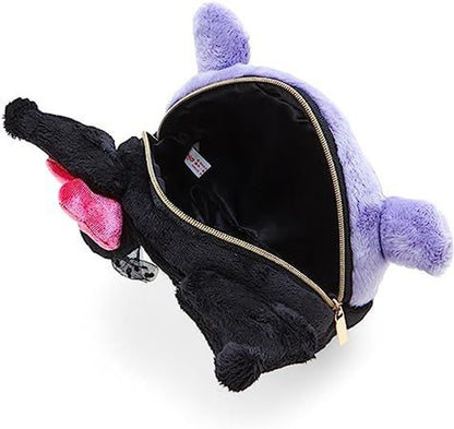 Sanrio Kuromi & Baku Face Shaped Fur Pouch (Delusional Lady Kuromi)