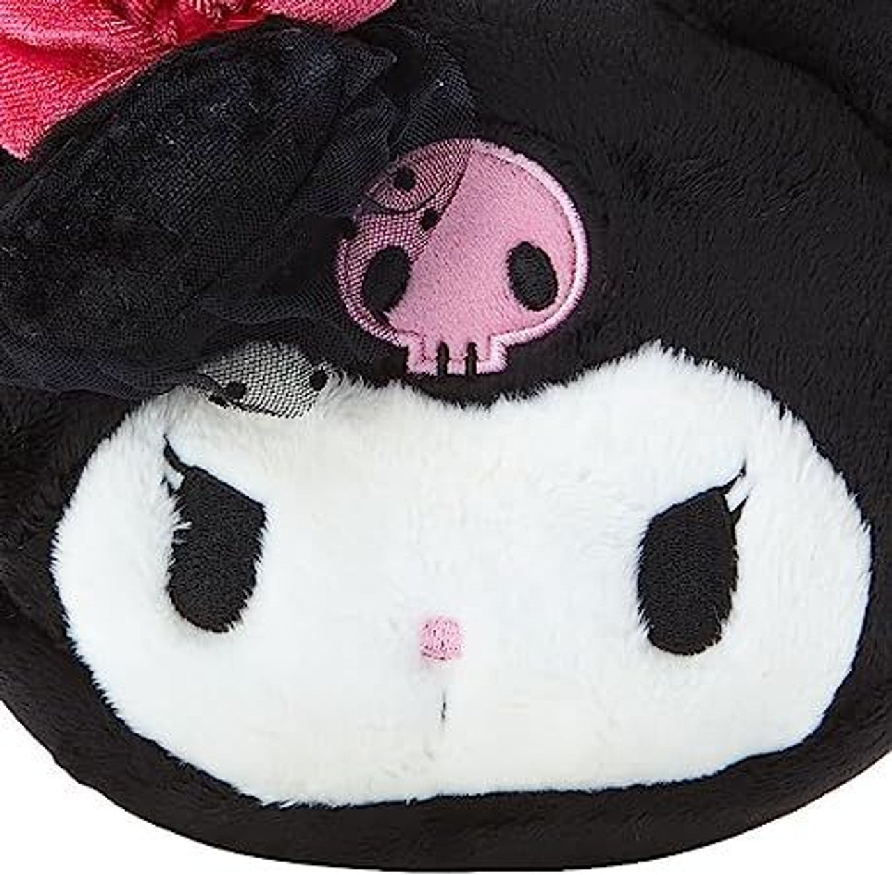 Sanrio Kuromi & Baku Face Shaped Fur Pouch (Delusional Lady Kuromi)