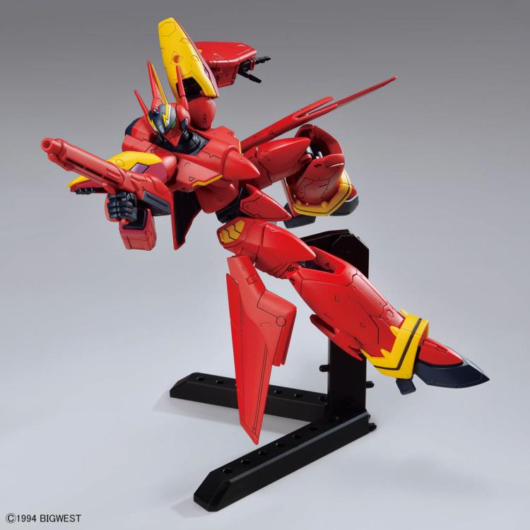 Macross 7 VF-19 Custom Fire Valkyrie with Sound Booster High Grade 1:100 Scale Model Kit