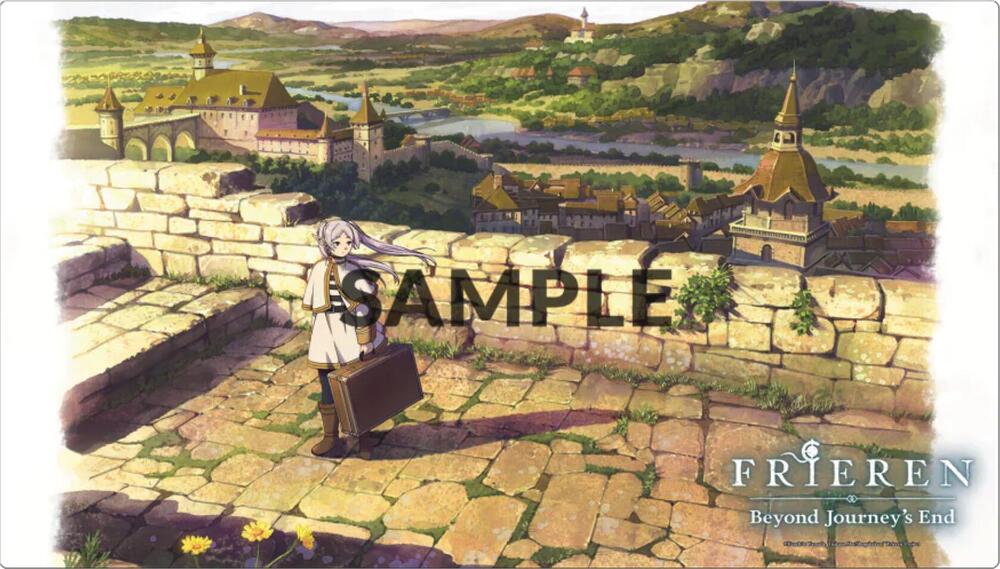 BUSBSRPM1B: Playmat: Bushi Supplies Rubber Playmat- Frieren- Frieren on a Journey