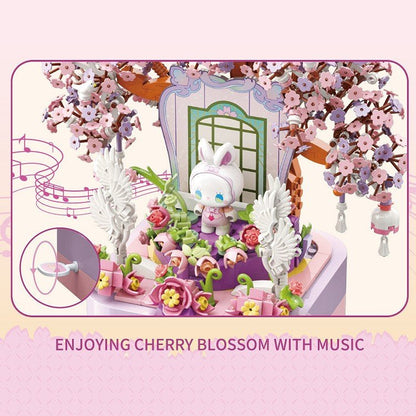 Emma Secret Forest Music Box - Cherry Blossom Building Blocks