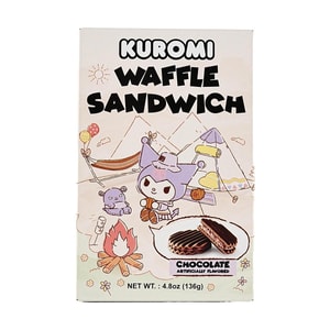 Sanrio Kuromi Waffle Sandwich Chocolate Flavor 4.8oz