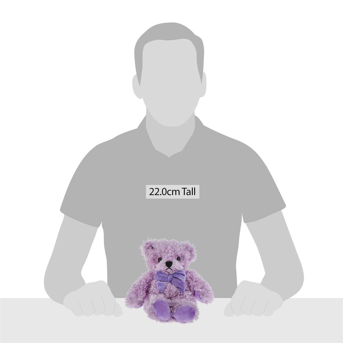 Kalidou Small Lavender Bear with Bow