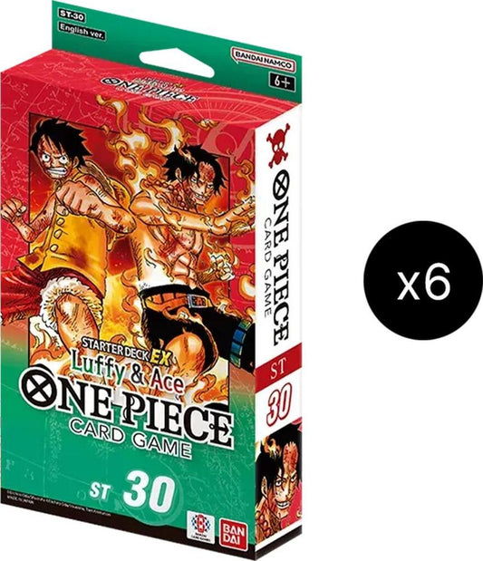 One Piece Starter Deck EX: Luffy & Ace (ST-30) 6 Packs