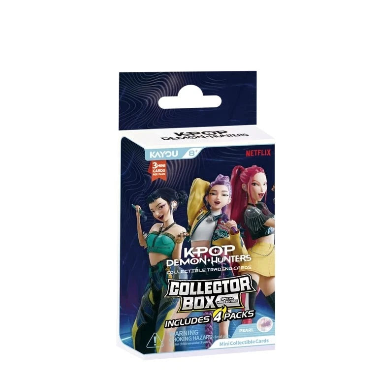 KPop Demon Hunters Collectible Cards: Special Mini Edition Collector Box (4 Packs)