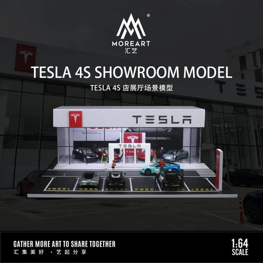 MoreArt Dioroma Tesla Showroom Model 1:64