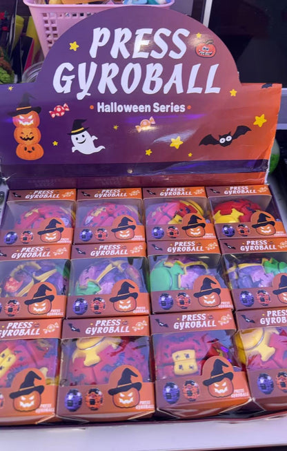 Halloween Press Gyroball Fidget Ball - Assorted