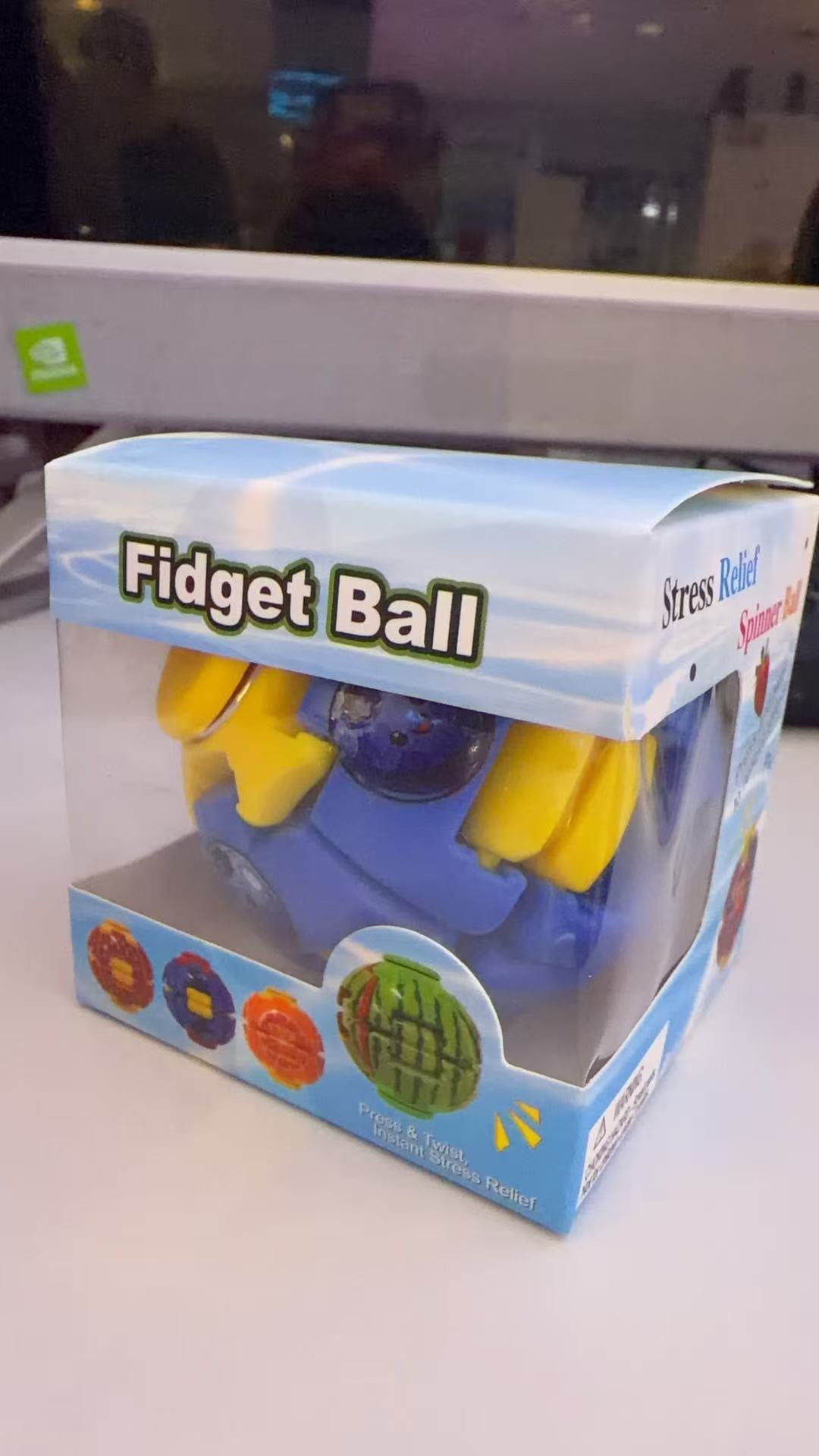 Fruit Decompress Rotate Fidget Ball - Assorted