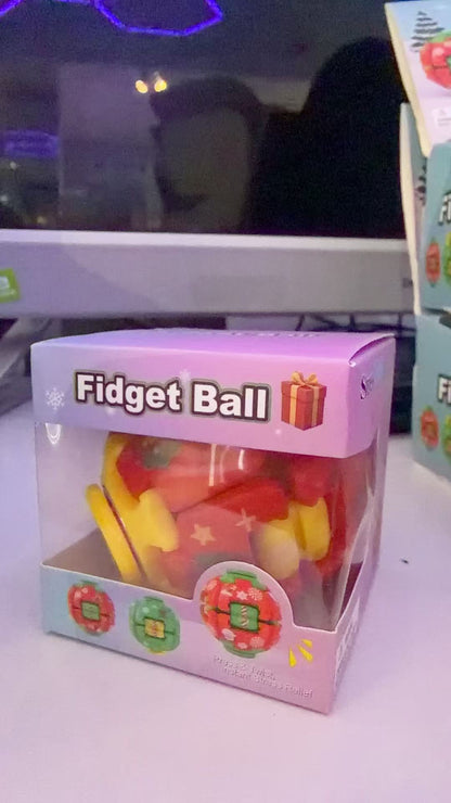 Christmas Decompress Rotate Fidget Ball - Assorted