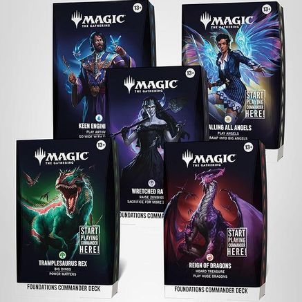 Magic: The Gathering Foundations Commander Decks Set of 5