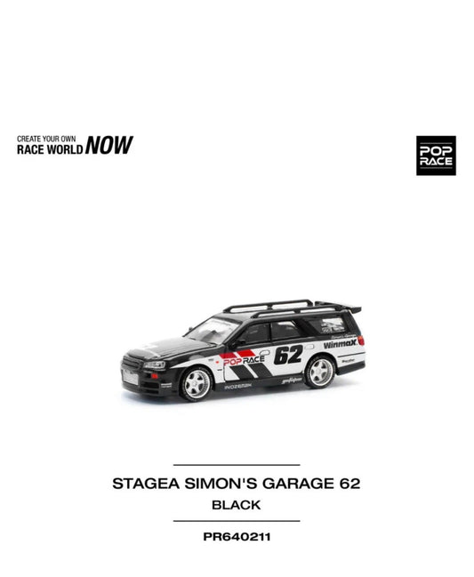 PANDEM S13 RHD BLACK 1/64 DIECAST MODEL CAR BY POP RACE PR640289