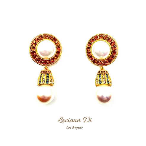 Laciann Di Baroque Palace Pearl Earrings