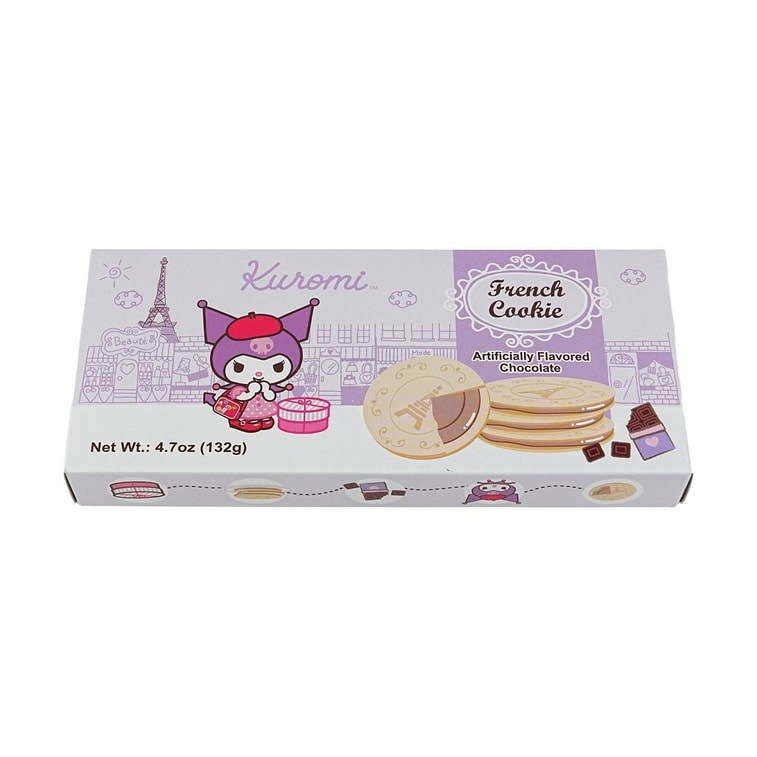 Sanrio Kuromi French Cookies - Chocolate 4.7oz