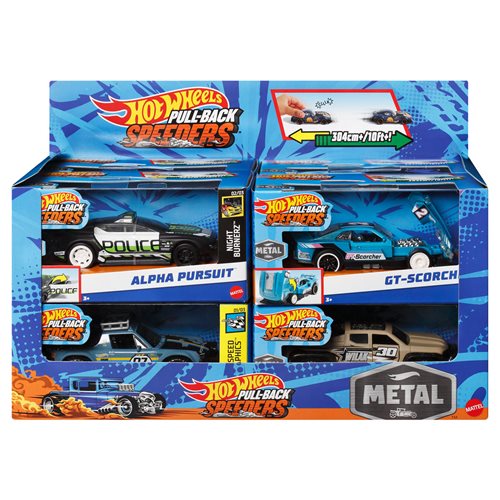 Hot Wheels® Pull-Back Speeders™ Toy Car in 1:43 Scale (Pcs)