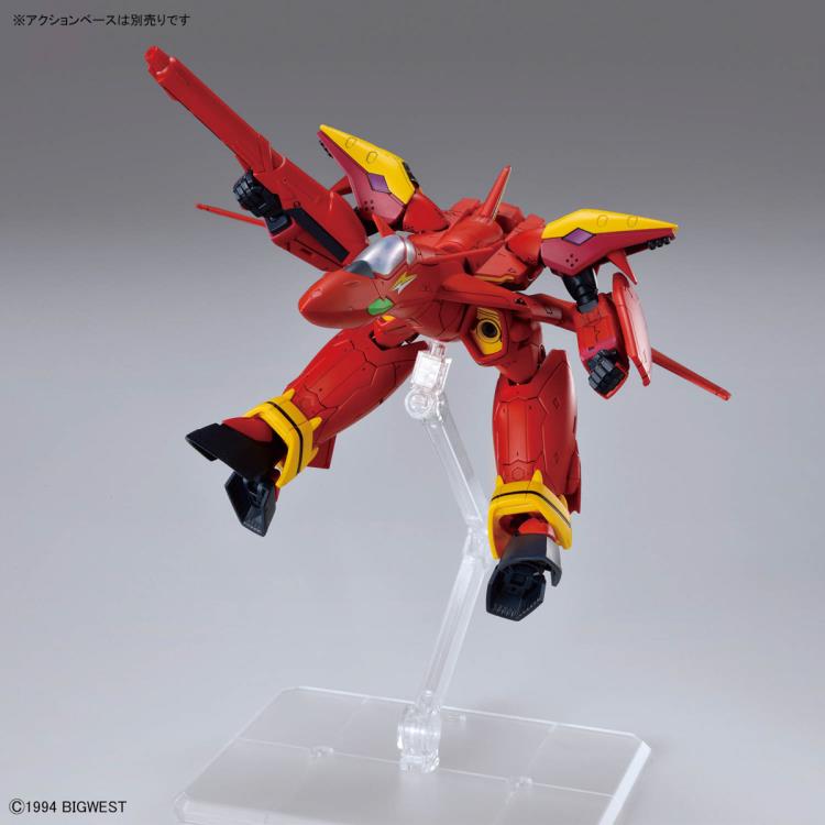 Macross 7 VF-19 Custom Fire Valkyrie with Sound Booster High Grade 1:100 Scale Model Kit