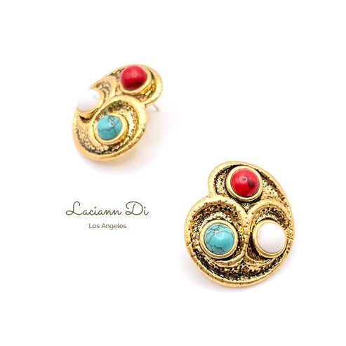 Laciann Di Colorful Turquoise Earrings