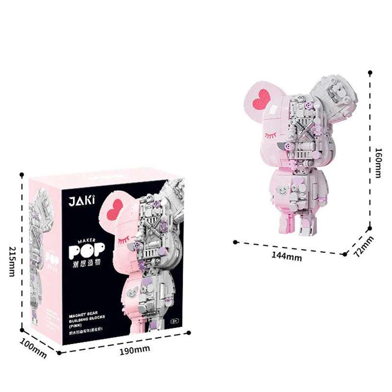 JAKI Magnetic Building Block Bear